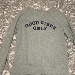 “Good vibes only” long sleeve shirt